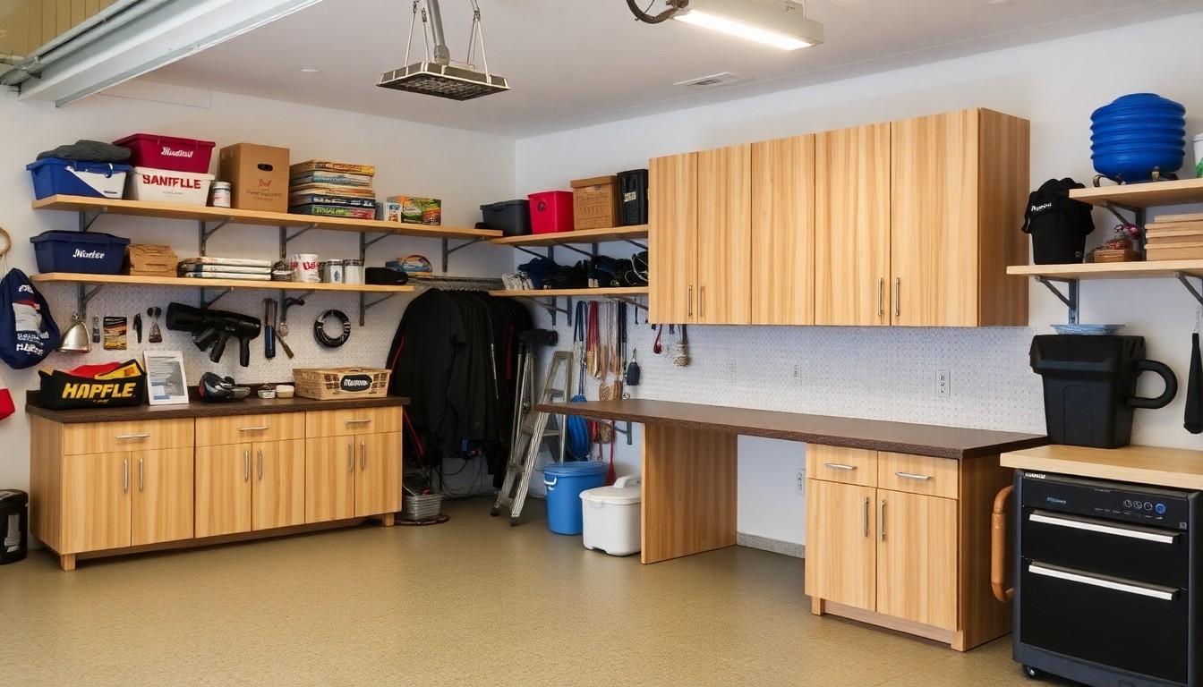 Организация хранения в гараже: полки, крючки и системы из профиля