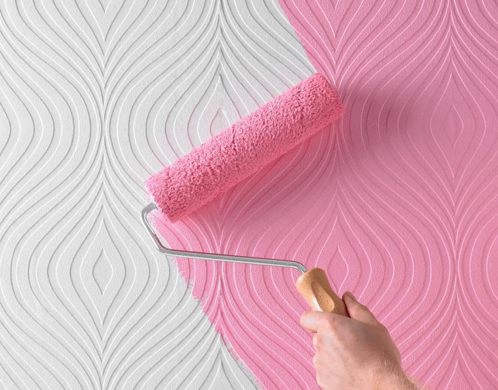 Обои под покраску: способы и варианты декорирования