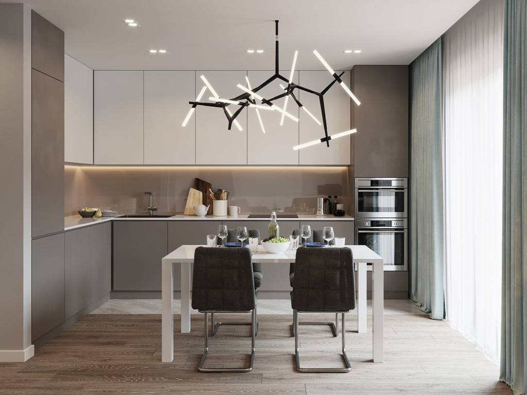 Люстра на кухне