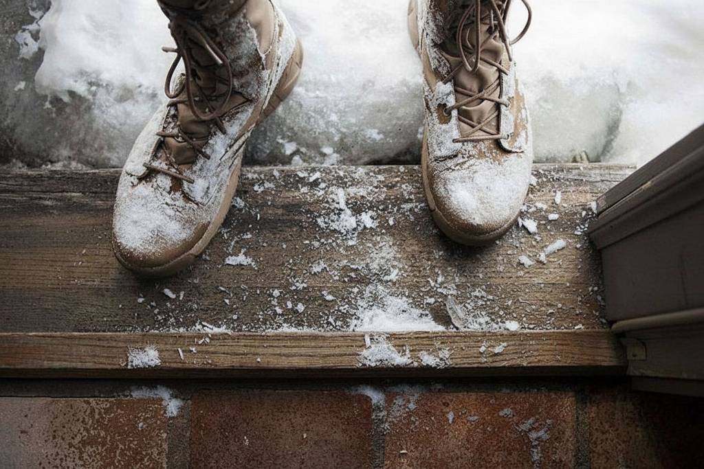 Отделка прихожей: выбираем материалы для защиты от снега, соли и грязи